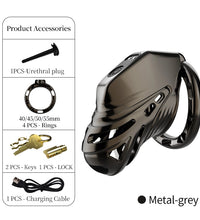 LOCKINK Electric Eel Estim Chastity Cage with App Control for BDSM Shock Play for Men
