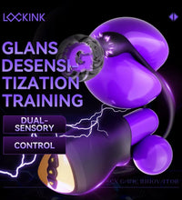 LOCKINK Electric Scorpion Glans Trainer with Prostate Massager Electro Stimulation Silicone Toy