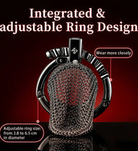 LOCKINK Stainless Steel Hauberk Chastity Cage Breathable BDSM Chastity Lock