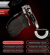 LOCKINK Stainless Steel Hauberk Chastity Cage Breathable BDSM Chastity Lock