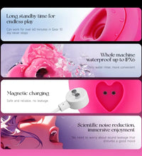 LOCKINK ROMEO Heart Shaped Wearable Clit Suction Vibrator with 10 Modes Remote Control