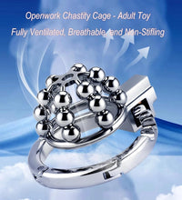 Venusfun Stainless Steel Male Chastity Device Adjustable Penis Cage for BDSM