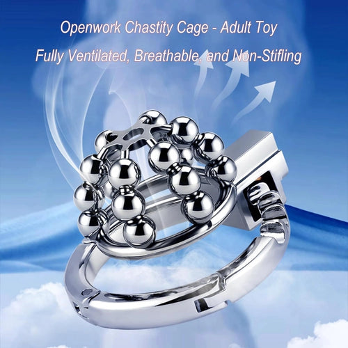 Venusfun Stainless Steel Male Chastity Device Adjustable Penis Cage for BDSM