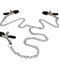 Adjustable Nipple & Clit Clamps with Chain