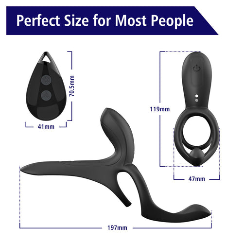 Cock Ring Silicone Male Sex Delay Sleeve Remote Control