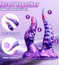 Venusfun Dual Use Octopus Suction Cup Dildo for Vaginal and Anal Pleasure Couples