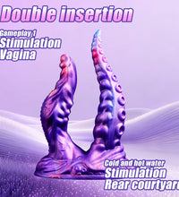 Venusfun Dual Use Octopus Suction Cup Dildo for Vaginal and Anal Pleasure Couples