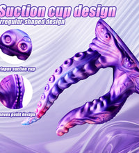 Venusfun Dual Use Octopus Suction Cup Dildo for Vaginal and Anal Pleasure Couples