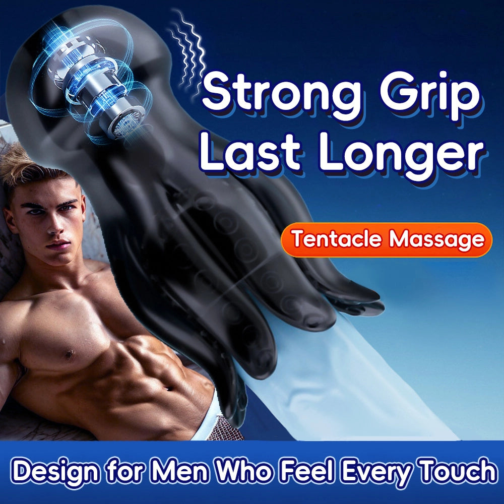 Venusfun Octopus Suction Male Masturbator with 9 Vibration Modes for Sensitivity Training