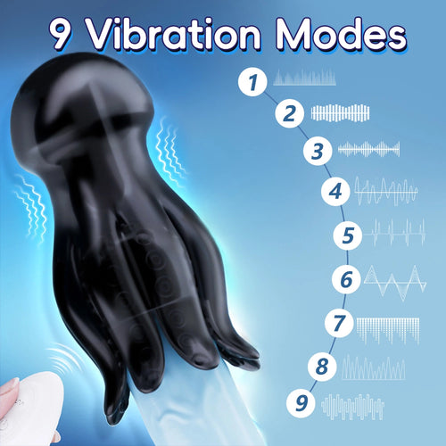 Venusfun Octopus Suction Male Masturbator with 9 Vibration Modes for Sensitivity Training
