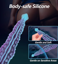 Venusfun Hollow Octopus Tentacle Silicone Dildo for Anal Fantasy Play