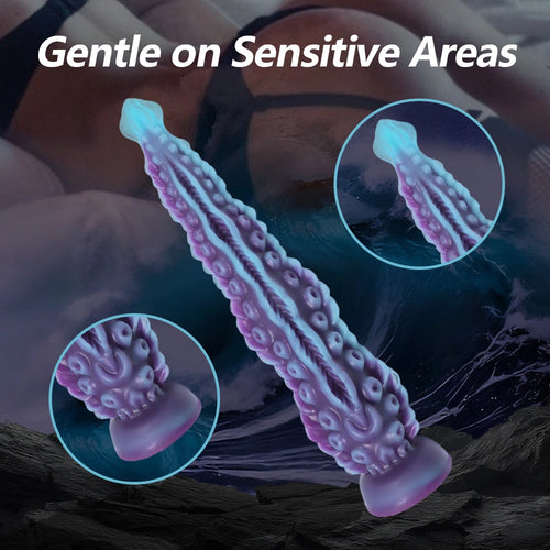 Venusfun Hollow Octopus Tentacle Silicone Dildo for Anal Fantasy Play