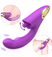 S-Hande 3 in 1 G Spot Vibrator with Tongue Licking Flapping