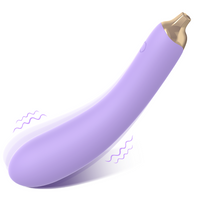S-Hande G-Spot Vibrator Waterproof Eggplant Dildo