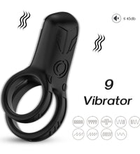 Mecha Double Ring Cock Ring Sex Toys for Man Penis Ring