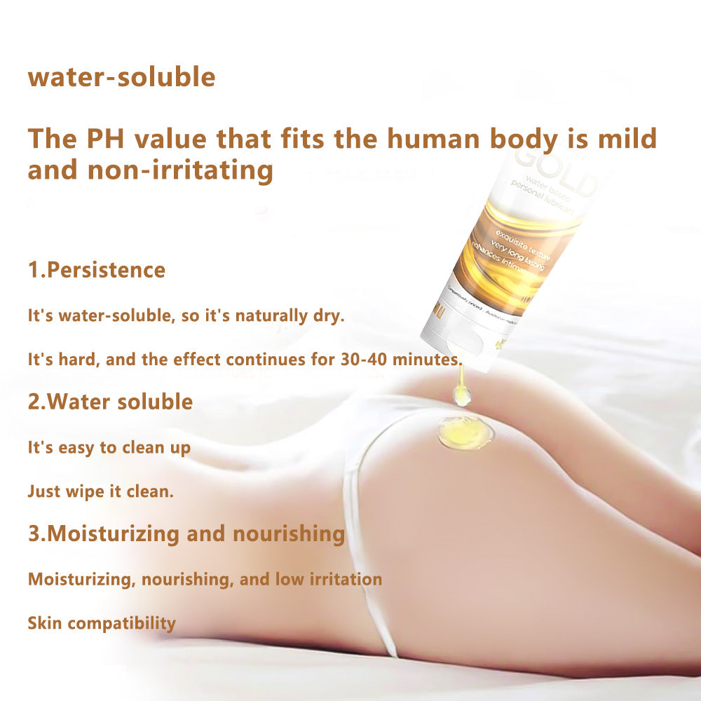 Wet Stuff Gold Water-Based Female Lubricant Gel 100g Edible Smooth pH Balanced