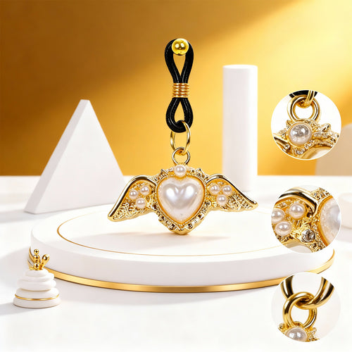 Venusfun Tiny Heart Shaped Nipple & Clioral Clamps Tits Stimulator