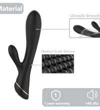 Luxury Spiral Textured Rabbit Vibrator G Spot Stimulator