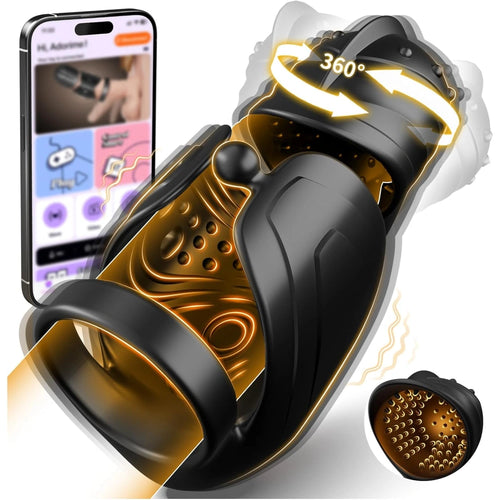 Venusfun App Controlled Automatic Masturbator for Men with 360° Oscillation and 10 Vibration Modes