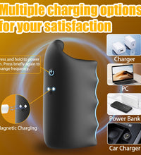 Venusfun 10 Modes Vibrating Finger Stroker Silicone Male Masturbation Cup