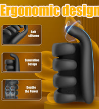 Venusfun 10 Modes Vibrating Finger Stroker Silicone Male Masturbation Cup