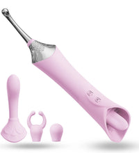 Venusfun Lively Touch Dual Head G Spot and Clitoral Vibrator with 12 Tongue Licking Modes for Women