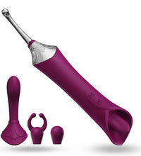 Venusfun Lively Touch Dual Head G Spot and Clitoral Vibrator with 12 Tongue Licking Modes for Women