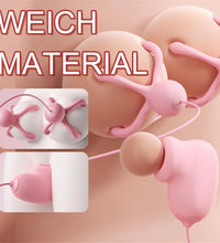 Venusfun Octopus Silicone Breast And Clitoral Massager 2 In 1 Nipple Vibrator With 20 Modes