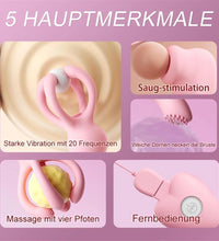 Venusfun Octopus Silicone Breast And Clitoral Massager 2 In 1 Nipple Vibrator With 20 Modes
