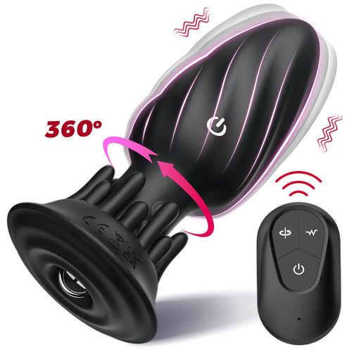 Venusfun 360 App Controlled Rotating Anal Vibrator with 10 Vibration Modes for Prostate Massage