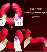 Venusfun 3 in 1 Vibrating Cock Rings for Men Silicone Multi Sensation 180° Rotation