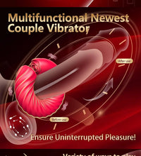 Venusfun 3 in 1 Vibrating Cock Rings for Men Silicone Multi Sensation 180° Rotation
