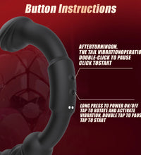 Venusfun Dual Ended Anal Hook 9 Mode Vibrating Prostate Massager Anal Beads for Couples