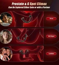 Venusfun Dual Ended Anal Hook 9 Mode Vibrating Prostate Massager Anal Beads for Couples