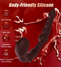 Venusfun Dual Ended Anal Hook 9 Mode Vibrating Prostate Massager Anal Beads for Couples