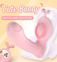 Venusfun Bunny Wearable Egg Vibrator Licking Tongue Dual Motor for Women