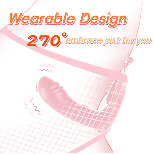 Venusfun Bunny Wearable Egg Vibrator Licking Tongue Dual Motor for Women