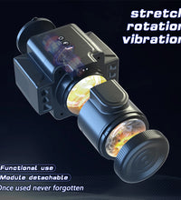 Venusfun Camera Style Split Electric Male Masturbator with Telescopic and Rotating Vibration