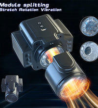 Venusfun Camera Style Split Electric Male Masturbator with Telescopic and Rotating Vibration