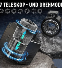 Venusfun Camera Style Split Electric Male Masturbator with Telescopic and Rotating Vibration