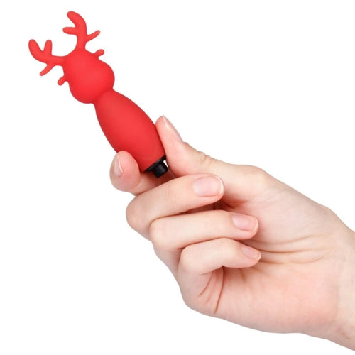 Venusfun Christmas Reindeer Silicone Bullet Vibrator Festive Clitoral Stimulator Egg for Women