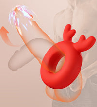 Venusfun Christmas Red Reindeer Cock Ring Penis Ring