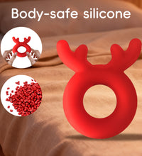 Venusfun Christmas Red Reindeer Cock Ring Penis Ring