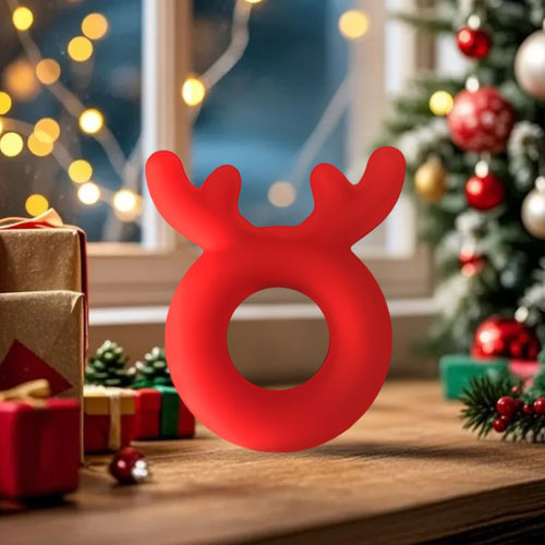 Venusfun Christmas Red Reindeer Cock Ring Penis Ring