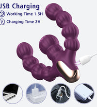 Venusfun Dual Ended Anal Beads Vibrating Thrusting G-Spot Massager For Female