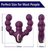 Venusfun Dual Ended Anal Beads Vibrating Thrusting G-Spot Massager For Female