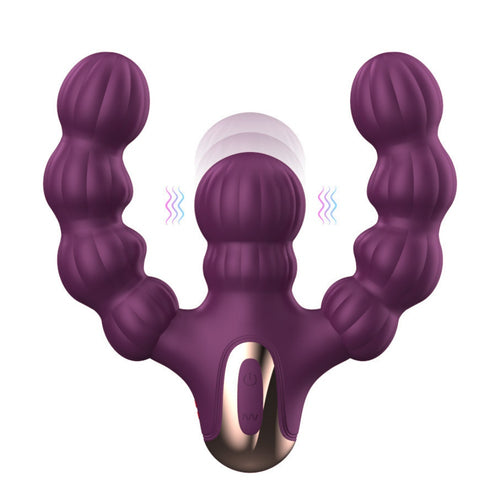 Venusfun Dual Ended Anal Beads Vibrating Thrusting G-Spot Massager For Female