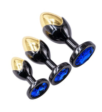 Venusfun 3PCS Metal Anal Plug Dual-color Butt Plug For BDSM Play