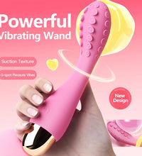 Venusfun Octopus Suction Cup G-Spot Vibrator Mini AV Wand Silicone Clitoral Massager