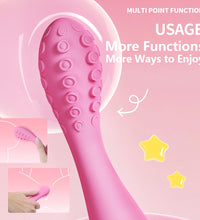 Venusfun Octopus Suction Cup G-Spot Vibrator Mini AV Wand Silicone Clitoral Massager
